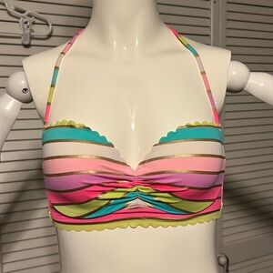 Victoria’s Secret Bikini Top Size 32C Color multicolors
